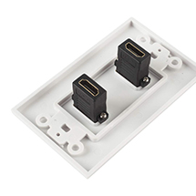 Dual HDMI Wall Plate