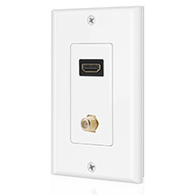 HDMI uye COAX Wall ndiro